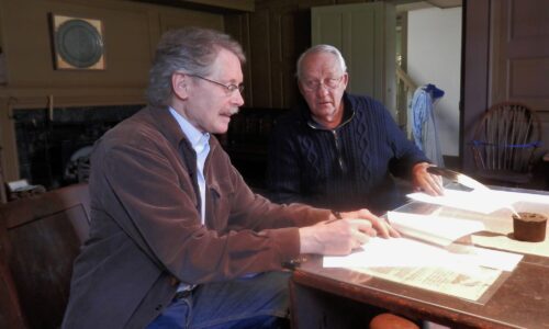 Representatives from the Norwich Historical Society and the Society of the Founders of Norwich signing our partnership agreement in 2018.